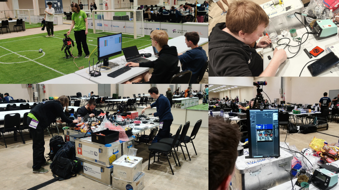 Setup in der Halle
